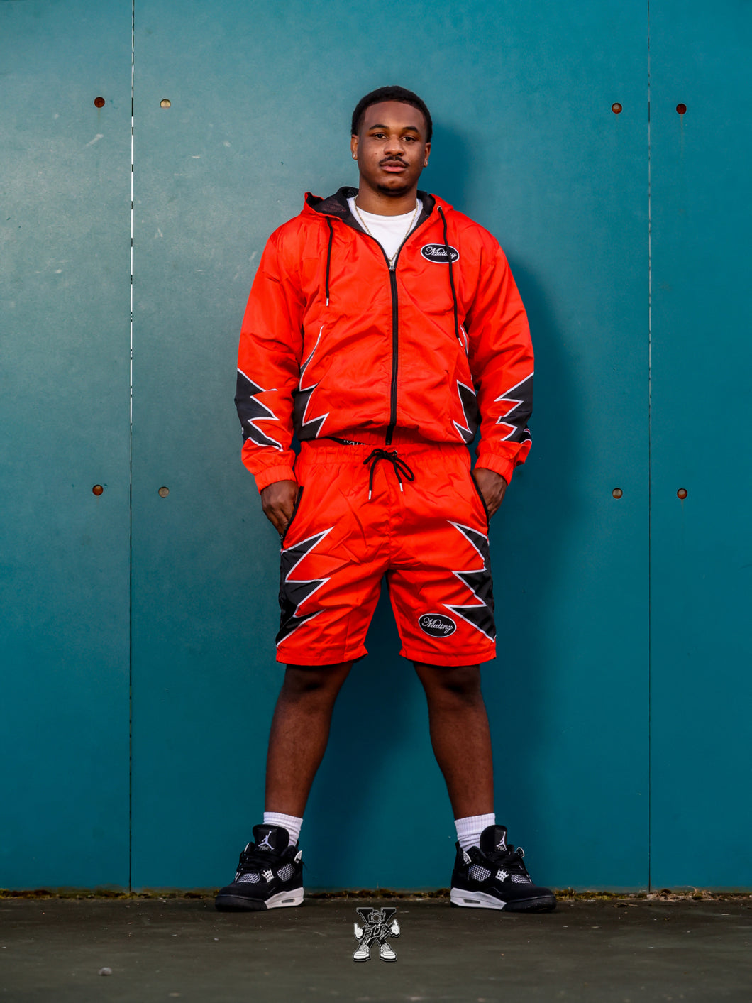 Classic Windbreaker Set “Fire Red”
